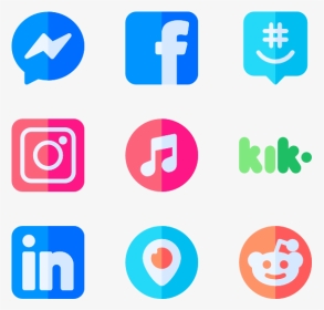 Social Media Logo Png - Social Media Logos Apps, Transparent Png, Transparent PNG