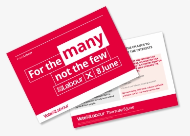 Vote Labour Leaflet 2017, HD Png Download, Transparent PNG