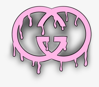 gucci #guccilogo #drippyeffect #dripping #pink #freetoedit - Illustration,  HD Png Download , Transparent Png Image - PNGitem