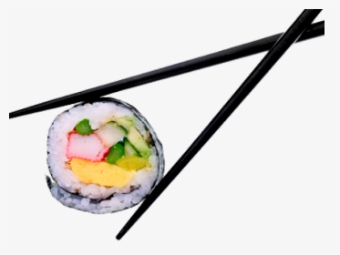 Sushi Png Transparent Images - Sushi Rolls With Chopsticks, Png Download, Transparent PNG