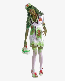Biohazard Zombie Nurse Costume - Zombie Nurse Costume, HD Png Download, Transparent PNG