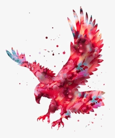 #ftestickers #watercolor #painting #eagle #colorful - Arm Bird Tattoos For Men, HD Png Download, Transparent PNG