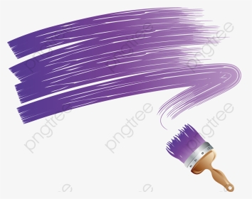 Paint Brush Png Purple Transparent Format Image With - Paint Brush Vector Png, Png Download, Transparent PNG