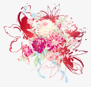 芬芳花朵创意矢量图图片 - Bouquet, HD Png Download, Transparent PNG