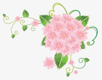 Pink Transparent Background Butterfly And Flower Borders, HD Png Download, Transparent PNG
