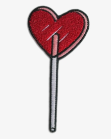 #lollipop #cute #love #heart #tumblr #aesthetic #red - Heart Patch, HD Png Download, Transparent PNG