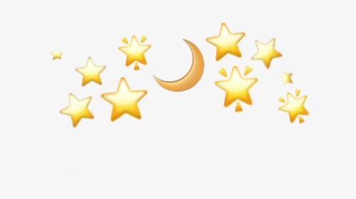 #moon #star #stars #night #shine #sparkle #sparkles, HD Png Download, Transparent PNG