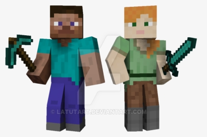Minecraft Steve Png Mining Do-gooders - Steve Alex Minecraft Characters, Transparent Png, Transparent PNG