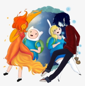 Sun Bear And Moon Bunny (fiolee) - Flame Princess Adventure Time Hugs, HD Png Download, Transparent PNG