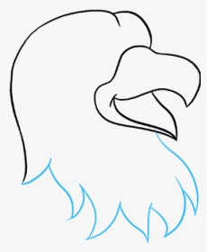 How To Draw Cartoon Hawk - Sketch, HD Png Download, Transparent PNG