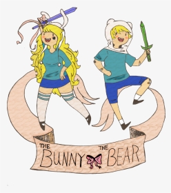 The Bunny And The Bear - Cartoon, HD Png Download, Transparent PNG