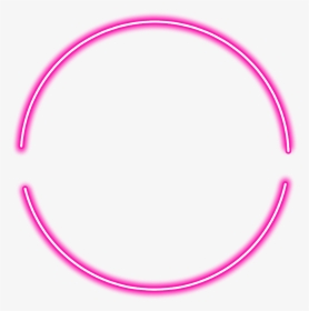 #neon #round #pink #freetoedit #circle #frame #border - Circle, HD Png Download, Transparent PNG