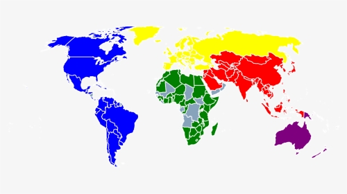 International Badminton Federation Member Nations - Light Gray World Map, HD Png Download, Transparent PNG