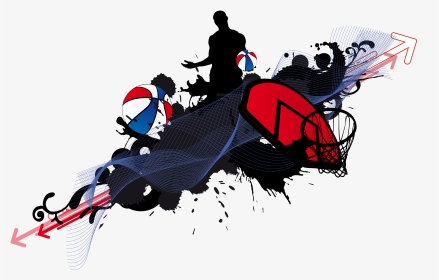 Sports Background Png - Basketball Design Logo Png, Transparent Png, Transparent PNG