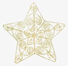 Christmas Gold Star Png - Drawing, Transparent Png, Transparent PNG