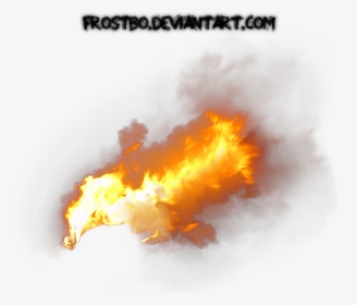 Transparent Fire With Smoke, HD Png Download, Transparent PNG