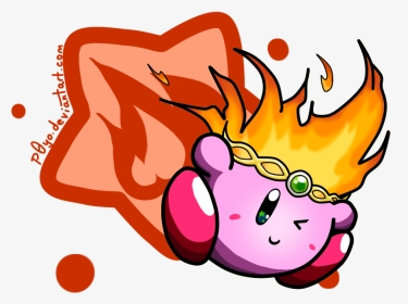 Fire Kirby Fanart, HD Png Download, Transparent PNG