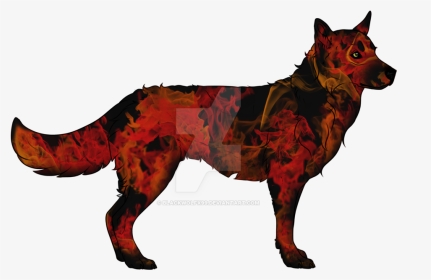 Fire And Smoke Wolf Adoptable, Please Offer - Hunting Dog, HD Png Download, Transparent PNG