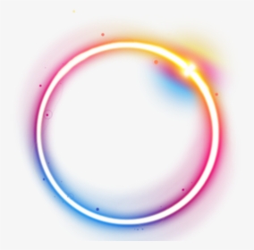 #neon #eclipse #light #lights #ring #planet #circle - Transparent Neon Circle Png, Png Download, Transparent PNG