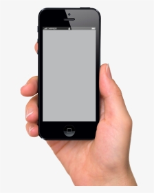 Hand Holding Iphone - Hand Holding Black Iphone Png, Transparent Png, Transparent PNG