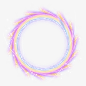 #circle #frame #circleframe #glow #lighteffect #ftestickers - Colorful Ring Png, Transparent Png, Transparent PNG