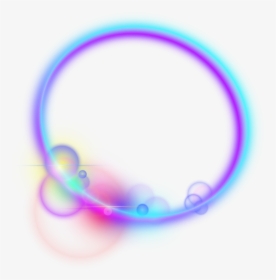 #circle #oval #frame #glowing #lighteffect #ftestickers - Circle, HD Png Download, Transparent PNG