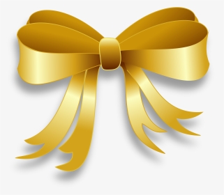 Ribbon Gold Clip Art - Gold Ribbon Clipart, HD Png Download, Transparent PNG