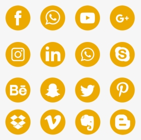 Social Media Icons Png Grey, Transparent Png, Transparent PNG