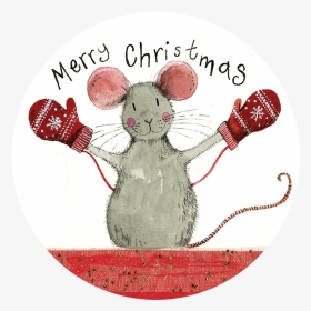 Christmas Gift Tags - Mouse Christmas Card, HD Png Download, Transparent PNG