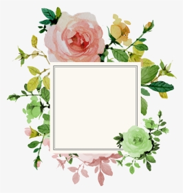 Rose Invitation Border Flower Wedding Png Free Photo - Clipart Border Frame Flower, Transparent Png, Transparent PNG