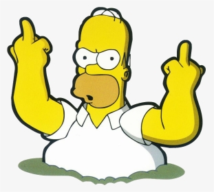 Homer Simpson Fuck You, HD Png Download, Transparent PNG