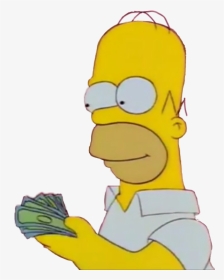 #simpsons #homersimpson #money - Homer Simpson Money Png, Transparent Png, Transparent PNG
