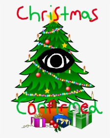 Green Drawing Illuminati - Animated Cartoon Christmas Tree, HD Png Download, Transparent PNG
