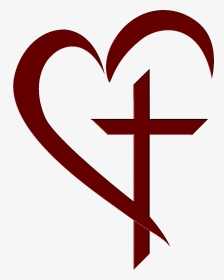 Heart Clipart Cross - Heart And Cross Transparent, HD Png Download, Transparent PNG