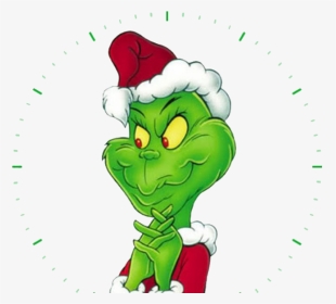 Grinch Png Free Download - Grinch With Christmas Hat, Transparent Png, Transparent PNG