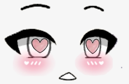 Roblox Face Png Anime Eyes Blush Transparent Png Download