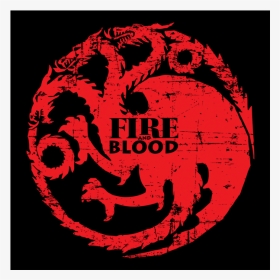 Casa Targaryen - House Targaryen Game Of Throne Fire And Blood, HD Png Download, Transparent PNG