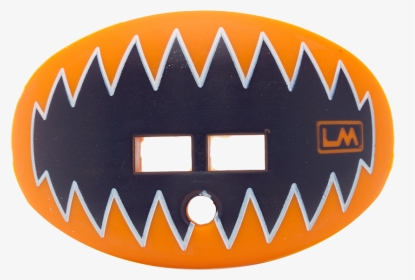 Loudmouthguard Shark Teeth Tiger Light Orange Navy - Blue Gold Football Mouthguard, HD Png Download, Transparent PNG