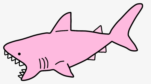 #shark #pink #pastel #light #cute #animal #water #teeth - Cretoxyrhina, HD Png Download, Transparent PNG