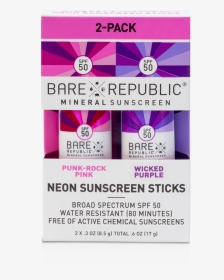 Bare Republic Mineral Spf 50 Neon Color Stick 3 Pack, HD Png Download, Transparent PNG