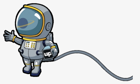 Upcode Astro - Cartoon Astronaut Gif Transparent, HD Png Download ,  Transparent Png Image - PNGitem