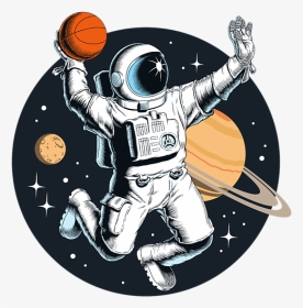 Basketball Playing In Space, HD Png Download, Transparent PNG