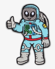 The Alien Astronaut Patch - Astronaut Clothes Cartoon, HD Png Download, Transparent PNG