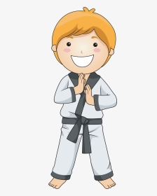 Event Test Children - Boy In A Karate Dress Cartoon, HD Png Download, Transparent PNG