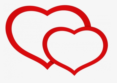Red Heart Clipart Transparent Background - Double Heart Images Png, Png Download, Transparent PNG