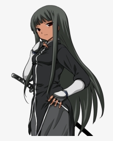 Transparent Black Anime Girl, HD Png Download, Transparent PNG