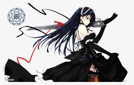 Goth Anime Girl Render , Png Download - Gothic Girl Anime Render, Transparent Png, Transparent PNG