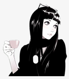 Anime Black Teacup Girl Sunglasses - Anime Girl With Sunglasses, HD Png Download, Transparent PNG