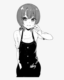 Anime Tumblr Png - Black And White Anime Aesthetic, Transparent Png, Transparent PNG