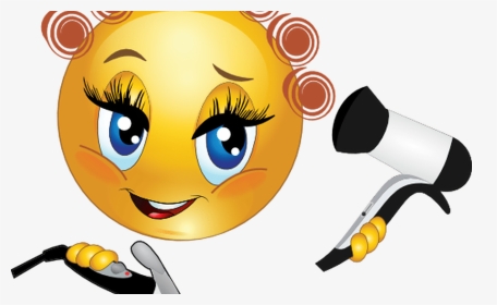 Smiley Face Clip Art With Hair - Girl Smiley Face Thumbs Up, HD Png Download, Transparent PNG